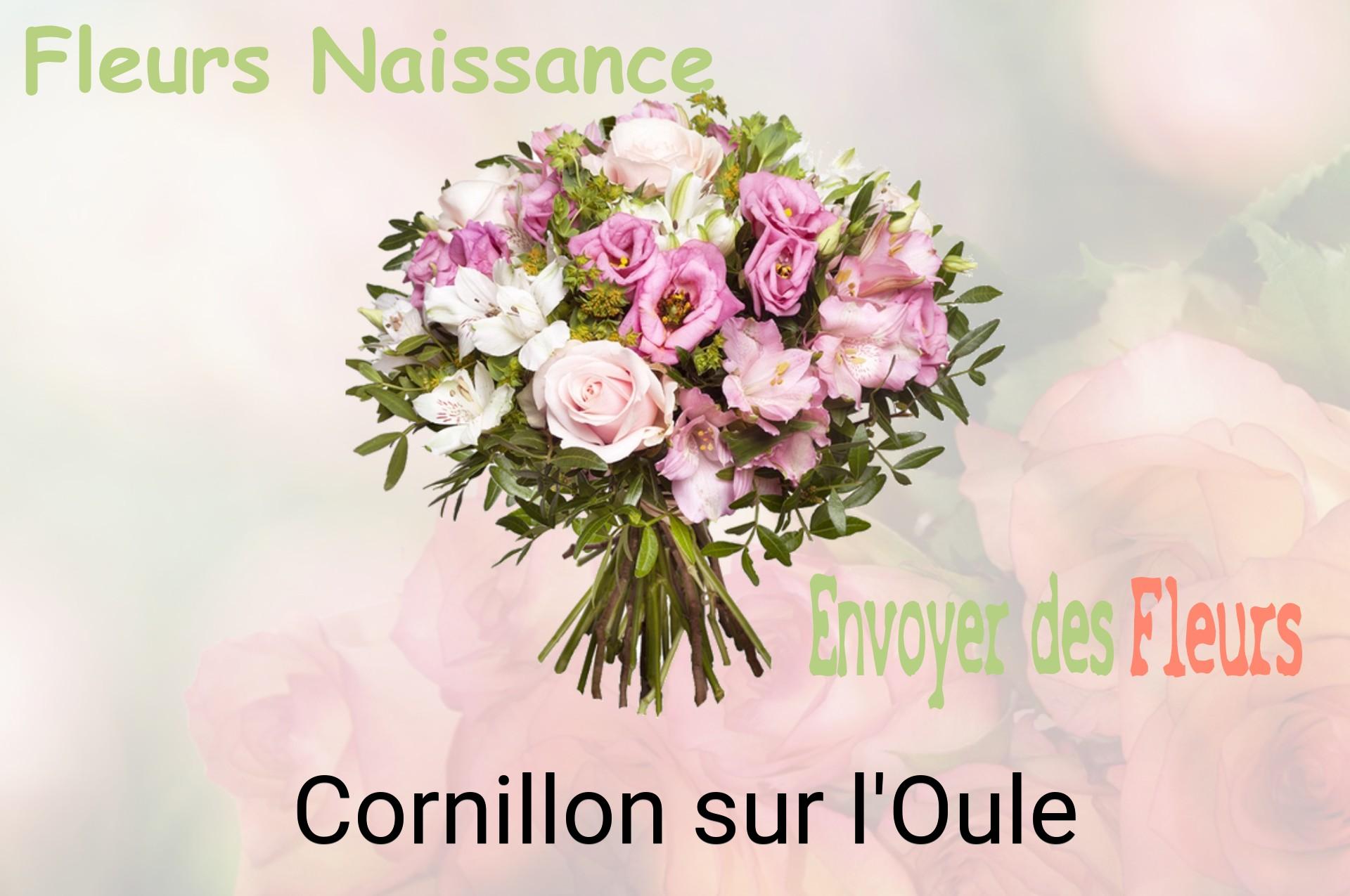 Bouquet de fleurs de naissance livré à Cornillon-sur-l'Oule